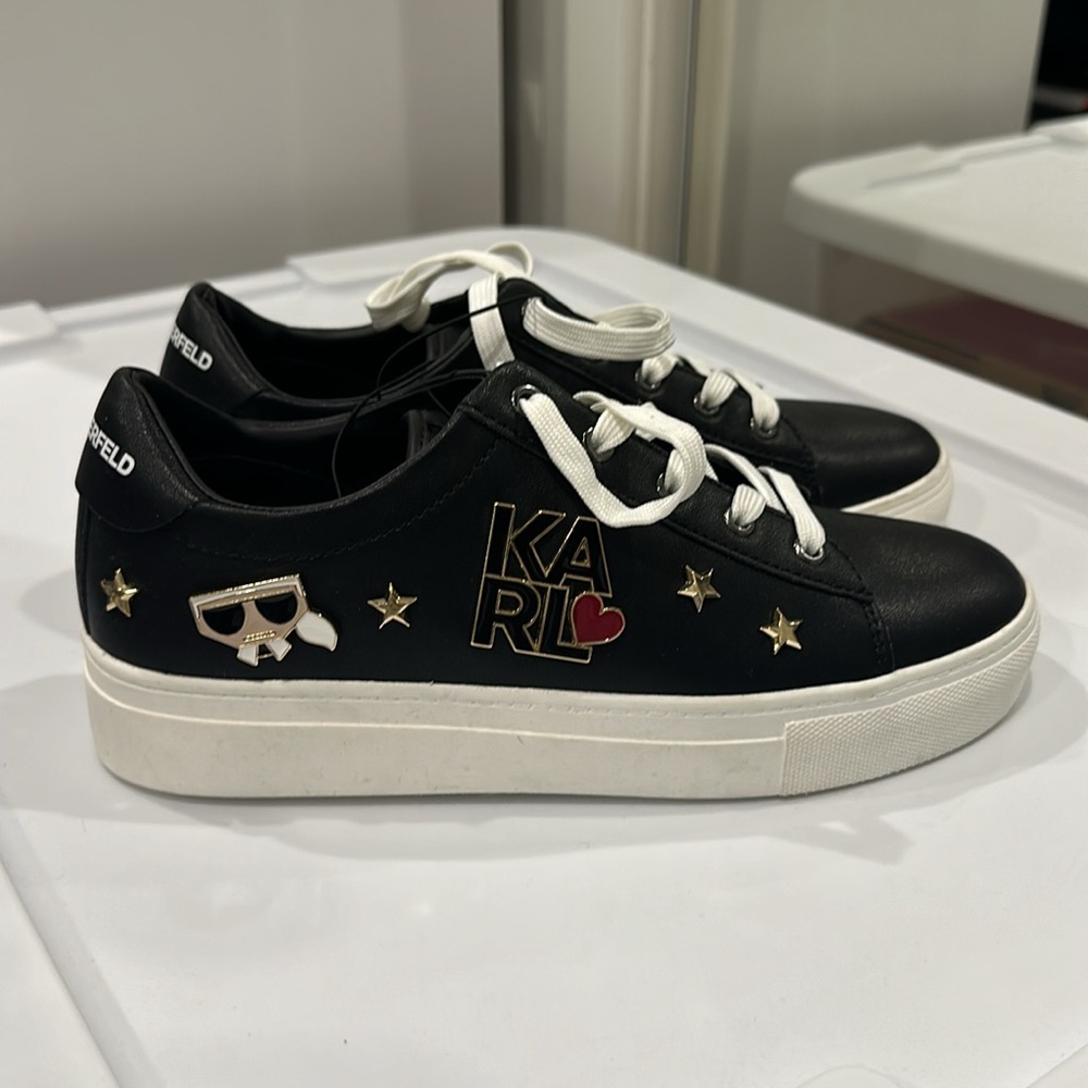 Karl Lagerfeld Black Sneakers - Picture 3 of 6